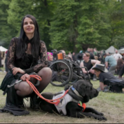 Johanna Krins mit Blindenführhund Aris - Beitrag des ZDF